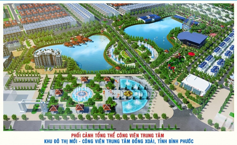Khu đô thị mới - Công viên trung tâm  Đồng Xoài